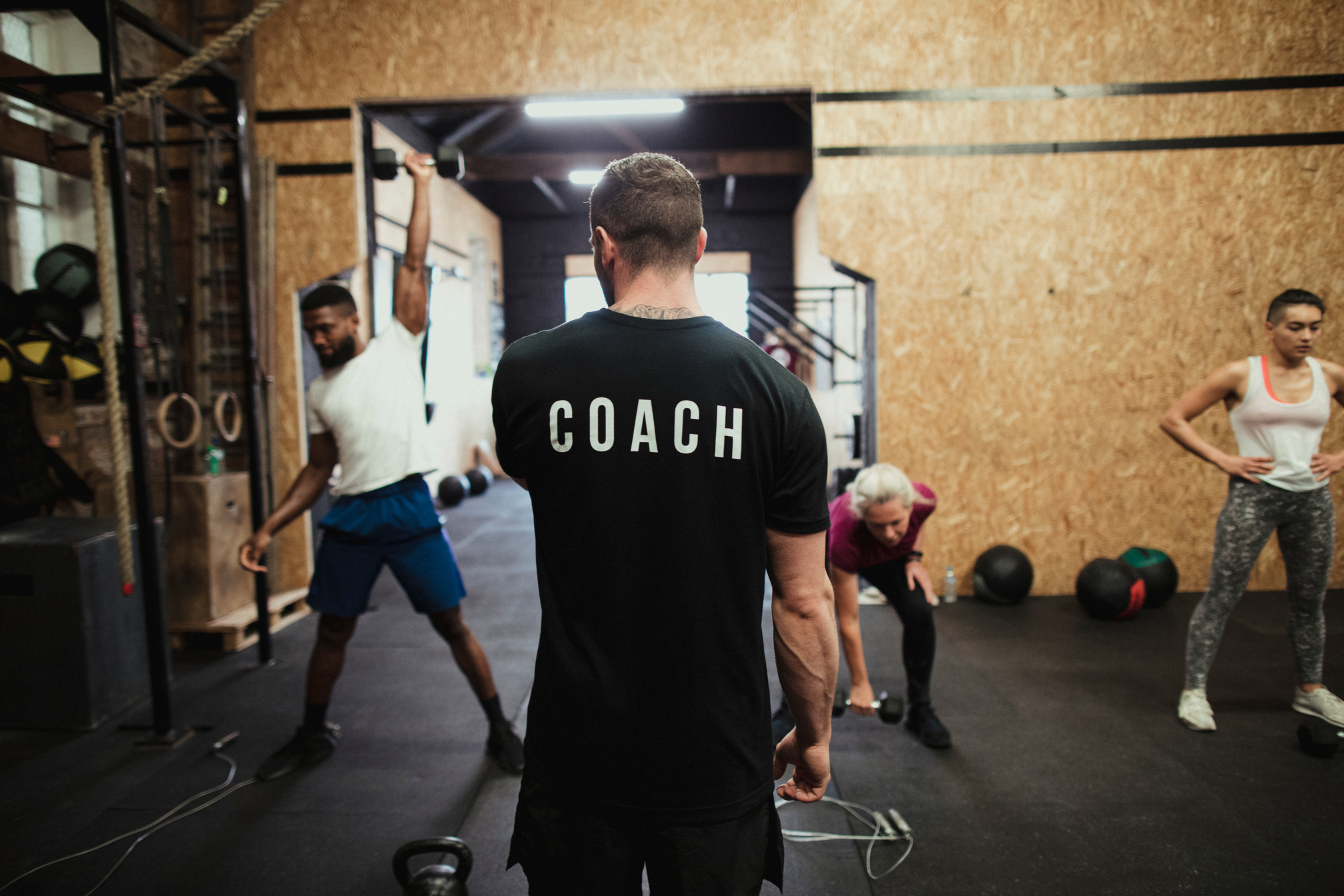 Coach Instructing Fitness Class